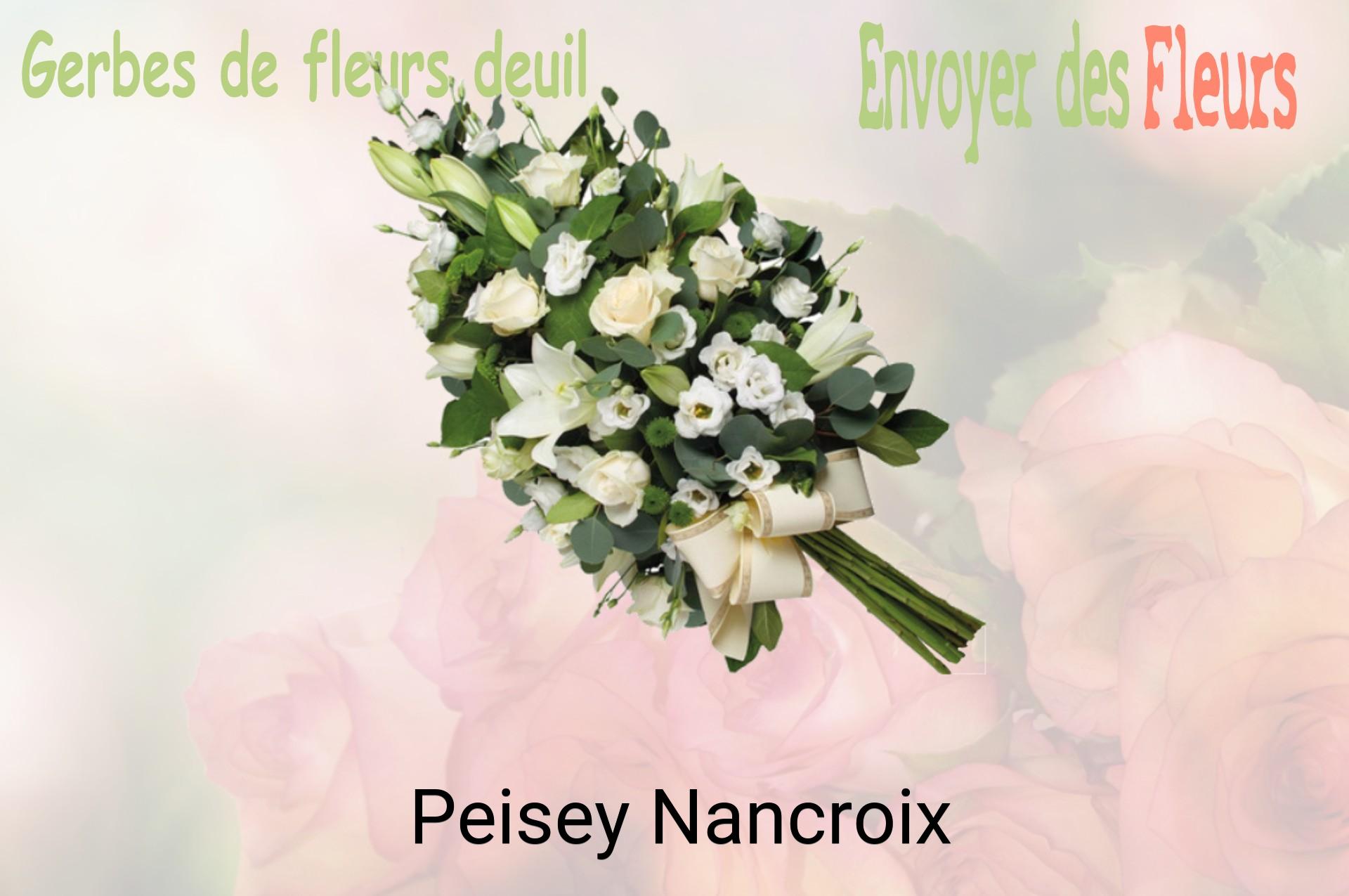 Gerbe de fleurs de deuil livrée à Peisey-Nancroix